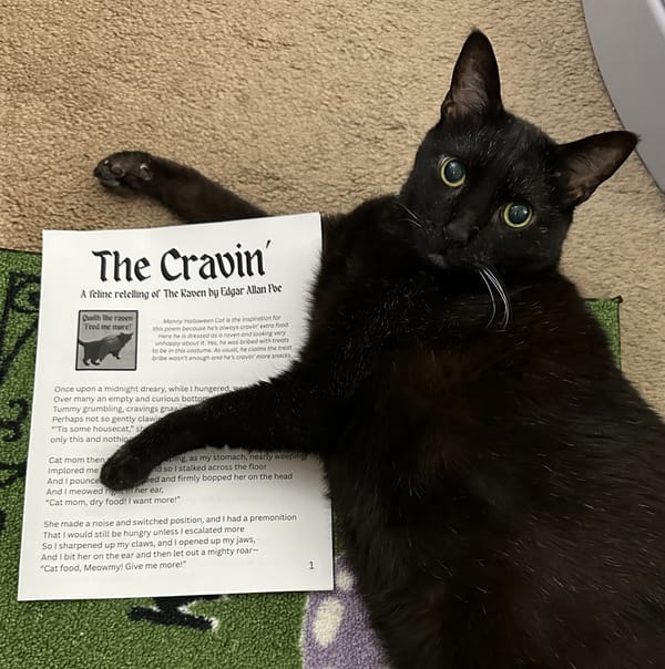 Free gift: The Cravin', a feline retelling of The Raven
